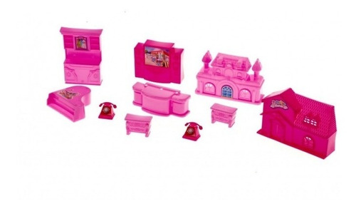 Imagen 1 de 6 de Set De Muebles Y Electrodomesticos Para Casa De Muñeca 330-4