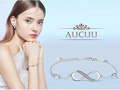 Imagen 7 de 7 de Pulsera Plata 925 Símbolo Amor Infinito En Estuche