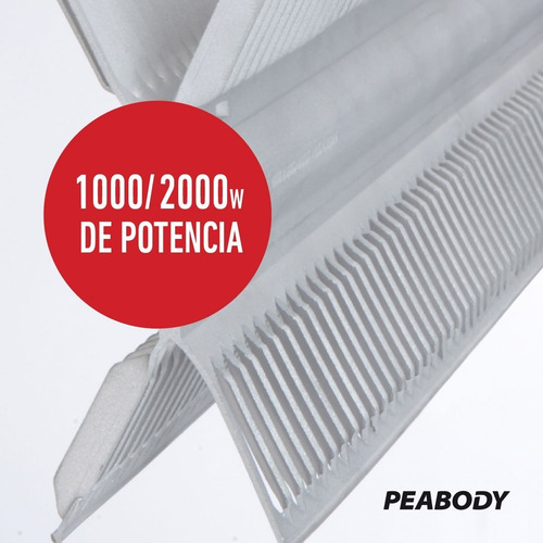 Calefactor Eléctrico Peabody Pe-vc20 Negro 220v P2