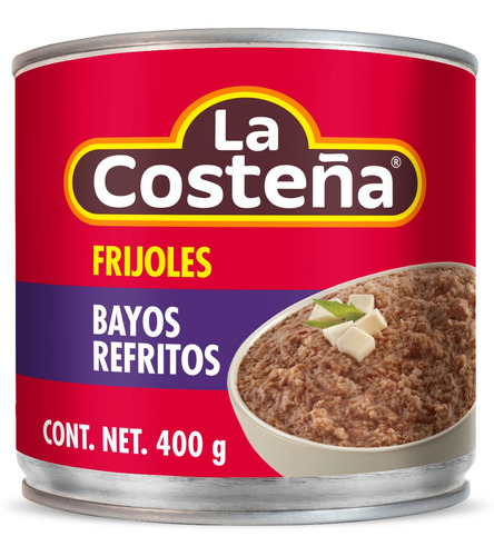 Pack X2 Frijoles Bayos Refritos X400gr La Costeña