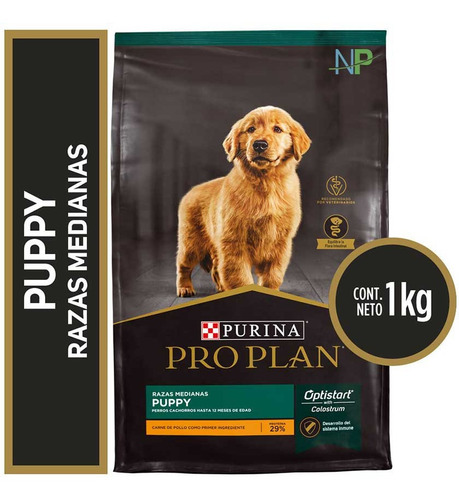 Alimento Pro Plan OptiStart Pro Plan OptiStart Puppy para cachorro de 3.5kg para perro cachorro de raza mediana sabor pollo en bolsa de 1kg
