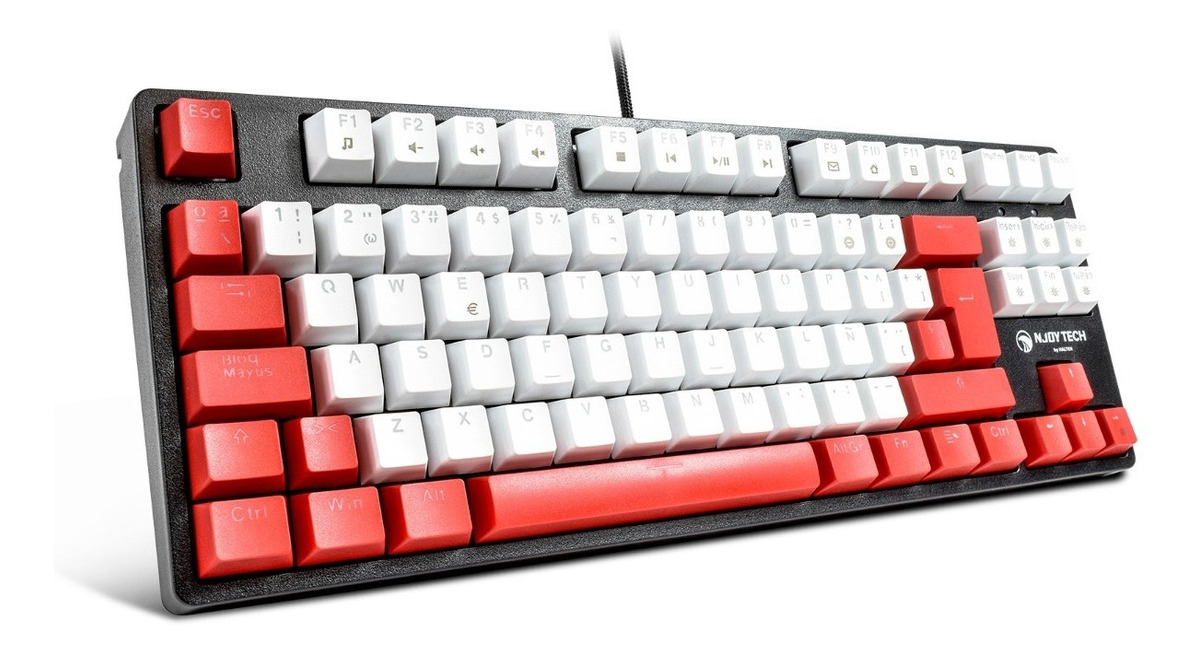 Teclado Gamer Rojo Retroiluminado Antisalpicaduras Color del teclado Negro