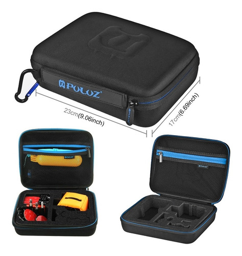 Imagen 6 de 9 de Kit De Accesorios 14 En 1 Con Maletín Para Gopro 8 / 7 / 6