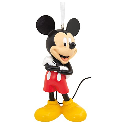Adorno Navideño Con Forma Clásica De Mickey Mouse De Hallmar