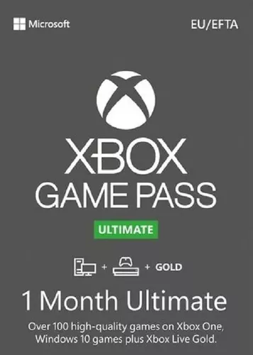 Xbox Live 1 Mês Gold & Game Pass Ultimate - Global (código 25 digitos)