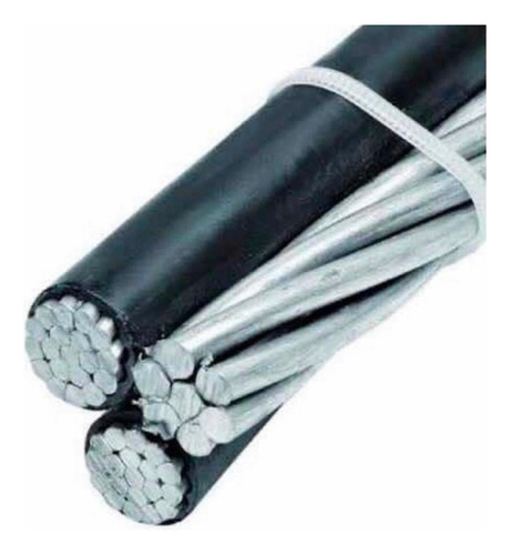 Cable 2+1 Acometida Aereo Cal. 2 Aluminio 40mts 