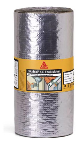 Sikaseal Fita Multiuso Aluminizada 20 Cm X 10 M