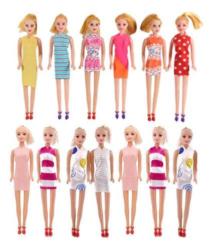 Kit Com 25 Bonecas Baratas Brinquedo Atacado Barbie