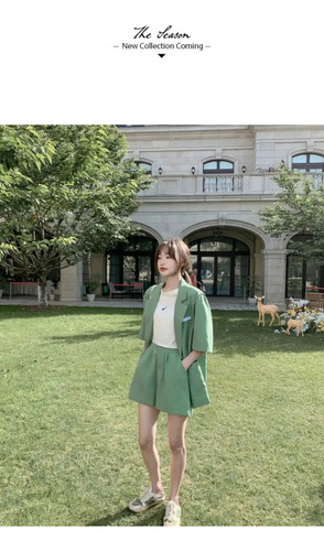 Traje Casual Para Mujer, Conjunto De Chaqueta Y Pantalones C