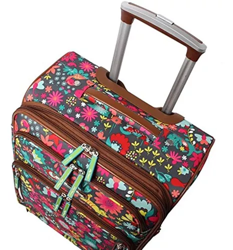 Lily Bloom Designer - Maleta de mano de 15 pulgadas, equipaje de viaje de  negocios para fin de semana, maleta ligera de 2 ruedas enrollables, bolsa