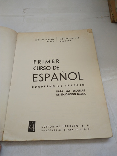 Primer Curso De Español José Vizcaíno Pérez (Usado)