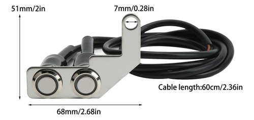 Interruptor Led Para Manillar De Motocicleta, Luz Antiniebla