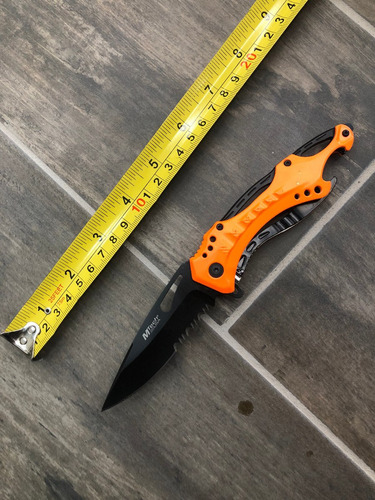 Navaja Tactica Emt Rescate Paramedico Auxilio Mt-a705nor Color Naranja