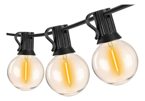 Guirnalda De Luces 7.5mts 25 Bombillas Vintage Para Exterior Luces Blanco