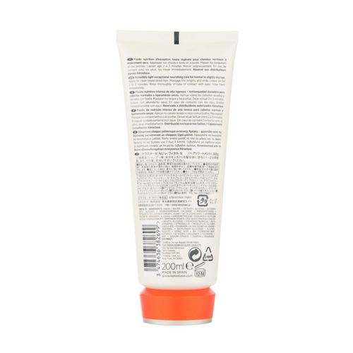 Imagen 2 de 9 de Acondicionador Kérastase Nutritive Lait Vital en tubo depresible de 200mL por 1 unidad
