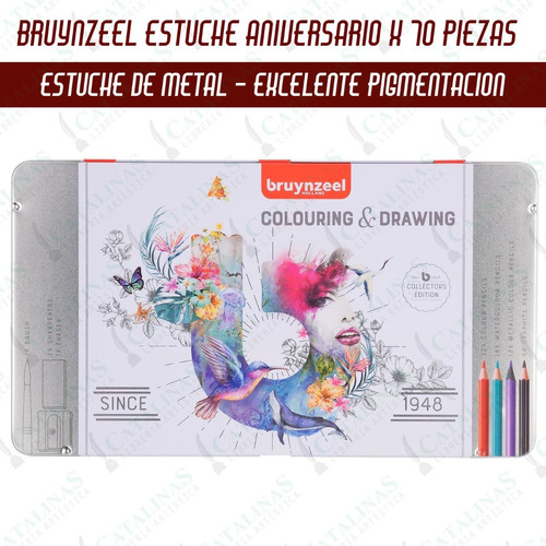 Lapices Bruynzeel Lata X70 Piezas 70 Aniversario Microcentro