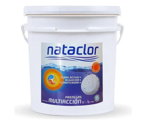 Pastillas Cloro Multiacción 200gr X 20kg Nataclor Rinde + Mm