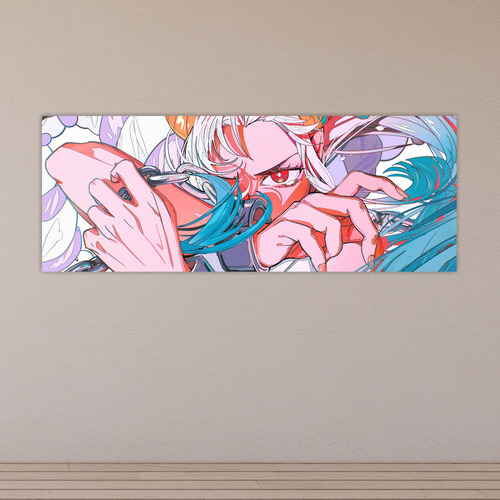 Cuadro Grande 30x80 Cm Horizontal One Piece Yamato Cadenas