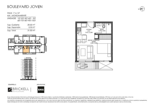 Departamento En Pozo Boulevard Joven Brickell