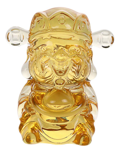 Dios Chino De Prosperidad Estatua De Vidrio Mini 6 Cm