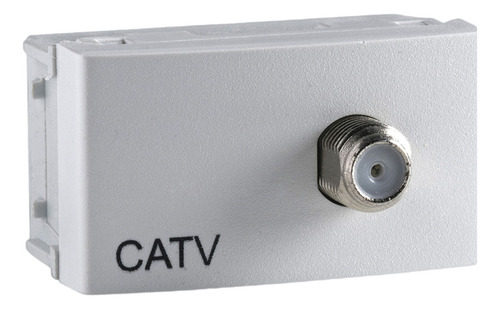 Tomacorriente Entrada Catv Modulo Pasante Blanco Schneider