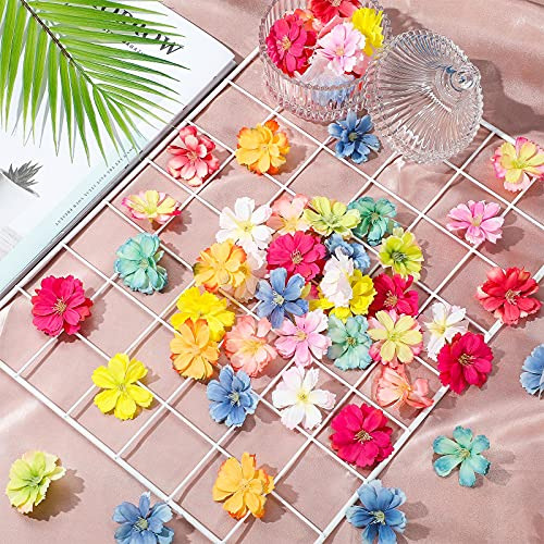 100 Piezas De Cabezas De Flores Artificiales De Seda Para M