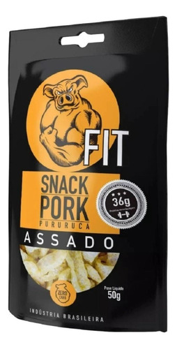 Salgadinho Pururuca Torresmo Assado Proteina Fit 50g