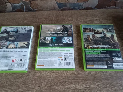 Lote Juegos Xbox 360 Call Of Duty (dos) Y Gears Of War 3. (Usado)
