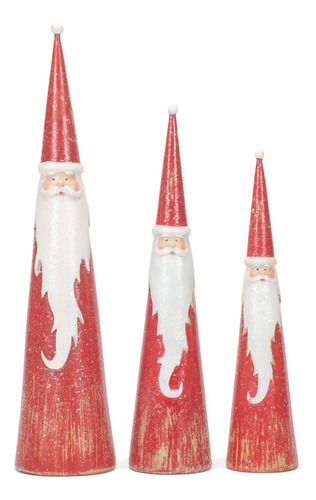 Raz Imports Holiday Heritage - Santa Cono De 16 Pulgadas, Ju