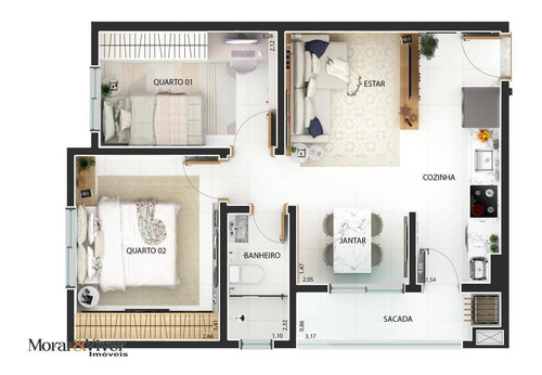 Imagem 12 de 15 de Apartamento Para Venda Em Curitiba, Bairro Alto, 2 Dormitórios, 1 Banheiro, 1 Vaga - Ctb2880_1-1507179