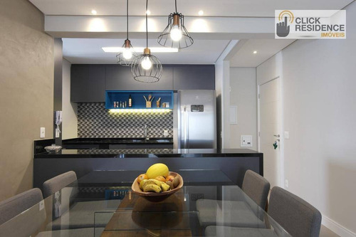 Imagem 12 de 22 de Apartamento 2 Suítes ( Sacada Gourmet - 2 Vagas ) À Venda De 94,00 M² Por R$ 742.000 - Centro - São Bernardo Do Campo/sp - Ap0889