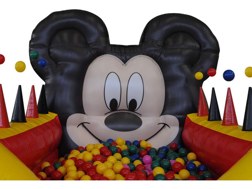 Piscina De Bolinhas Baby Mickey Play Park Com Motor Soprador