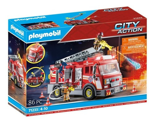 Playmobil Rescue Camión De Bomberos 71233