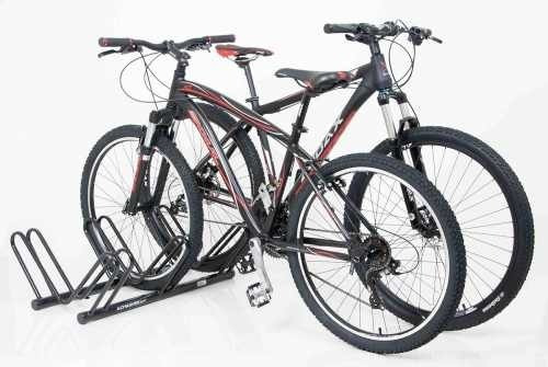 Imagem 3 de 3 de Bicicletário De Chão Para Bike 3 Vagas Preto Altmayer Al-115