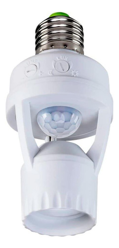 Sensor De Presença Iluminação Lâmpada Fotocélula Soquete E27
