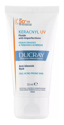 Ducray Keracnyl Uv Fluido Antiimperfecciones Spf50+ 50ml
