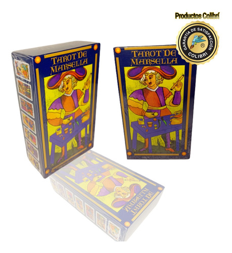 Tarot De Marsella 78 Cartas Con Manual Profesional Colibrí