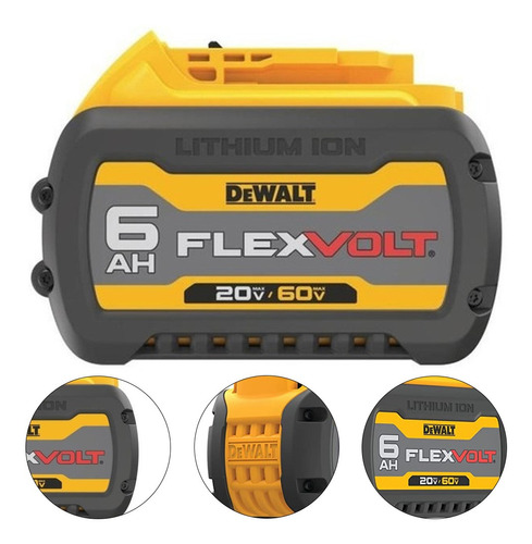 Bateria 20-60v Flexvolt Li-ion 6ah - Dcb606-b3 Dewalt