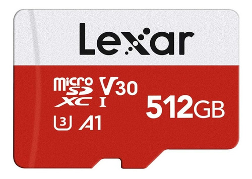 Memoria Lexar 512gb Micro Sdxc 100mb/s A1 U3 Class10 V30