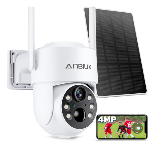 Anbiux 2.5k 4mp Camaras De Seguridad Solar Inalambrica Outd