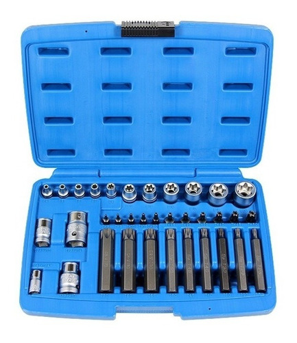 Juego Torx Hembra Y Puntas X 35 Piezas Eurotech 