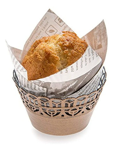 Papel Cupcake Wrap Muffin Wrap Bellissimo Papel Cocoa Brown