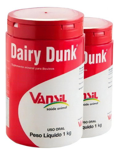 Dairy Dunk Suplemento Mineral P/ Bovinos 1kg - Vansil
