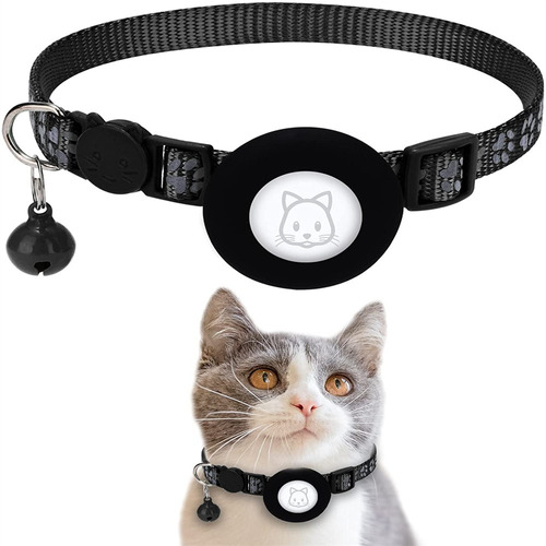 Para Collar De Gato Airtag Con Diseño De Pata Reflectante