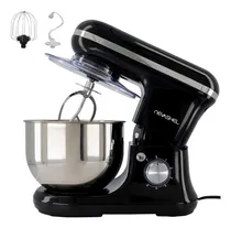 Comprar Batidora de Pedestal Profesional Nevashel AD-12 1000W, 6 Velocidades, Tazón de 5L en Acero Inoxidable, Color Negro, Frecuencia 60Hz, Ideal para Repostería y Panadería, Potente y Duradera