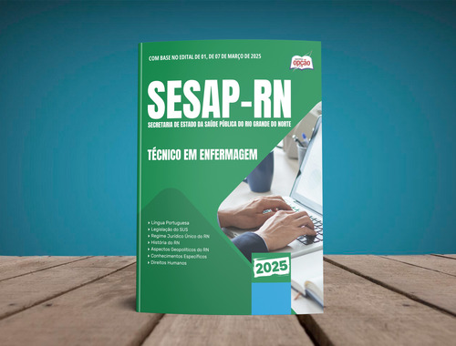 Apostila Concurso Técnico Em Enfermagem - Sesap Rn 2025 - Editora Opção