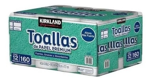 Toallas De Papel Premium Kirkland Signature 12pzs 160 Hojas 