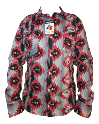 Camisa Vaquera Estilo Wrangler Checotah Para Hombre