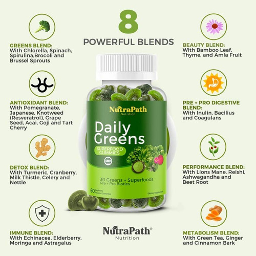 Nutapath Super Greens Gomitas Nutrapath