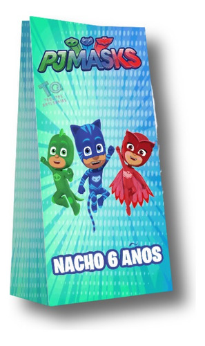 Bolsas Héroes En Pijama Para Sorpresitas Pj Masks X10